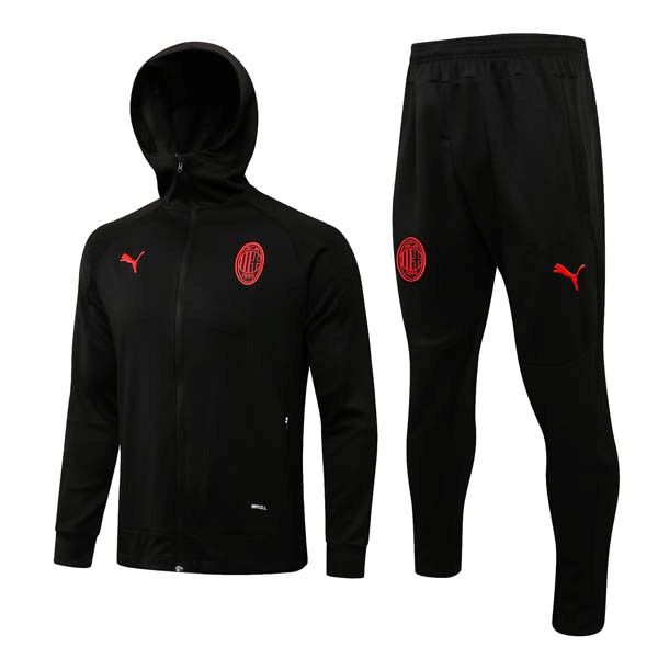 Chandal Con Capucha AC Milan 2022/2023 Negro